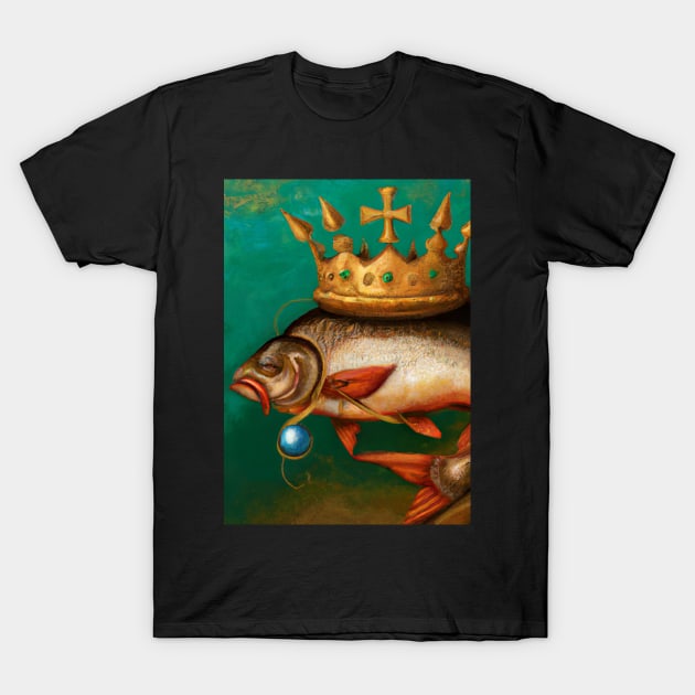 Fish with a Crown T-Shirt by maxcode